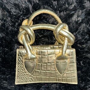 PLT gold mini purse